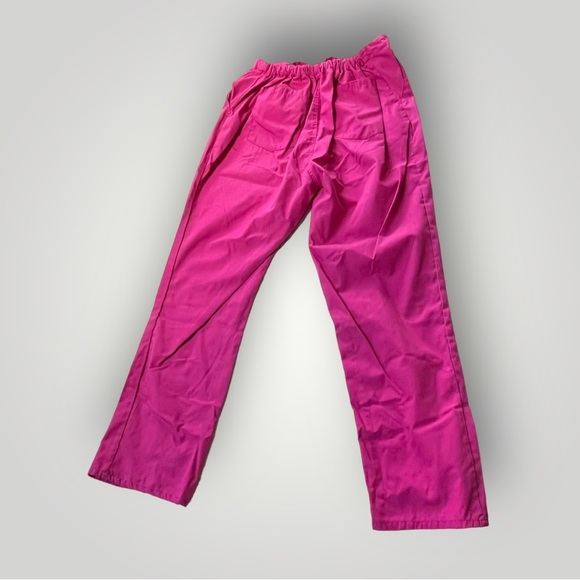 Lot/2 Natural Uniforms Scrub Pants Pink & Blue Sz M - Picture 2 of 10